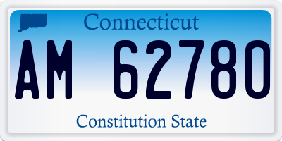 CT license plate AM62780