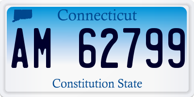 CT license plate AM62799
