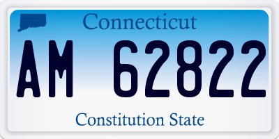 CT license plate AM62822