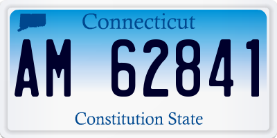CT license plate AM62841