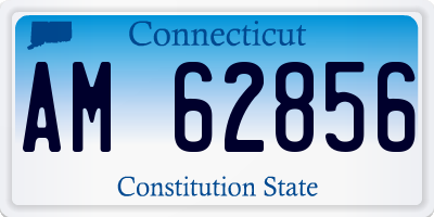 CT license plate AM62856