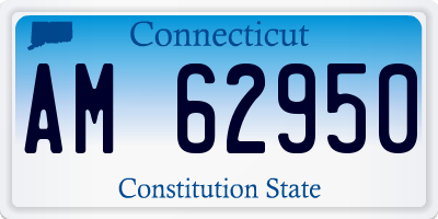 CT license plate AM62950
