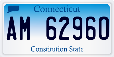 CT license plate AM62960