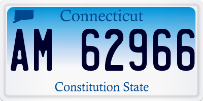 CT license plate AM62966