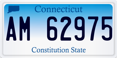 CT license plate AM62975