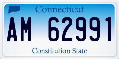 CT license plate AM62991