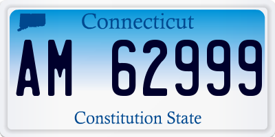 CT license plate AM62999
