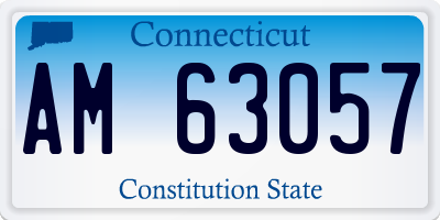 CT license plate AM63057