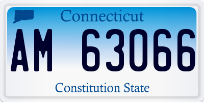 CT license plate AM63066