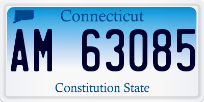 CT license plate AM63085