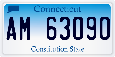 CT license plate AM63090