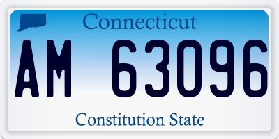 CT license plate AM63096