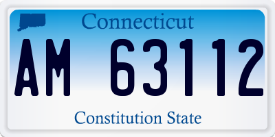 CT license plate AM63112