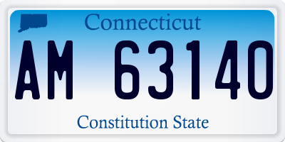 CT license plate AM63140