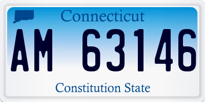 CT license plate AM63146