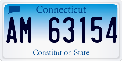 CT license plate AM63154