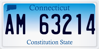 CT license plate AM63214