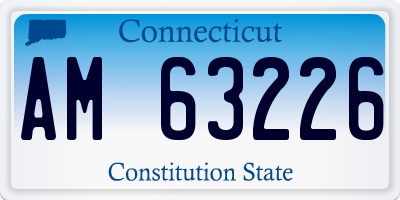 CT license plate AM63226