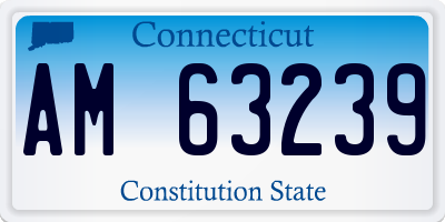 CT license plate AM63239