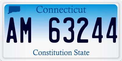 CT license plate AM63244