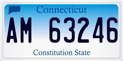 CT license plate AM63246