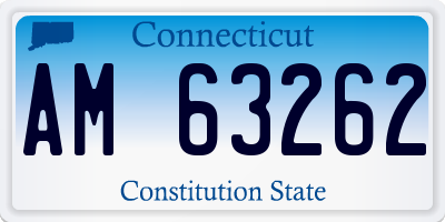 CT license plate AM63262