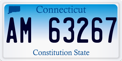 CT license plate AM63267