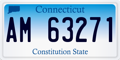 CT license plate AM63271
