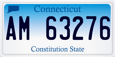 CT license plate AM63276
