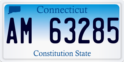 CT license plate AM63285