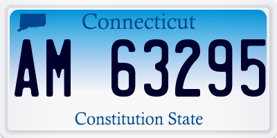 CT license plate AM63295