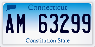 CT license plate AM63299