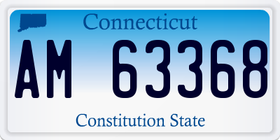 CT license plate AM63368