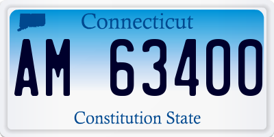 CT license plate AM63400