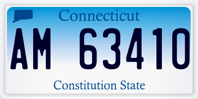 CT license plate AM63410