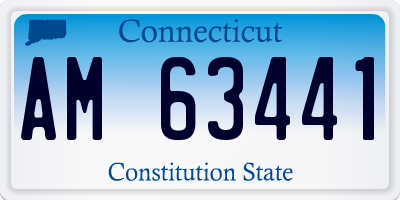 CT license plate AM63441