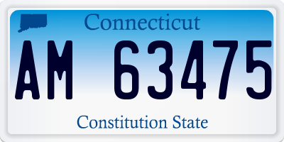 CT license plate AM63475