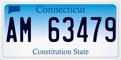 CT license plate AM63479
