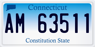 CT license plate AM63511