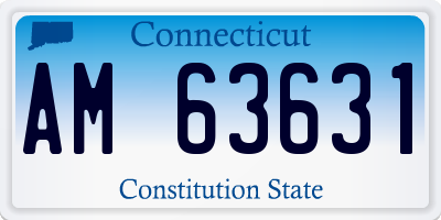 CT license plate AM63631