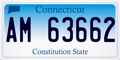 CT license plate AM63662