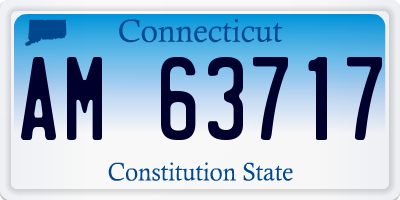 CT license plate AM63717