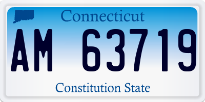 CT license plate AM63719