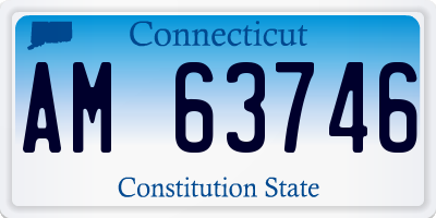 CT license plate AM63746