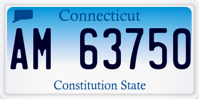 CT license plate AM63750