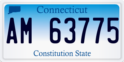 CT license plate AM63775