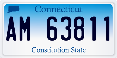 CT license plate AM63811
