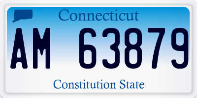 CT license plate AM63879
