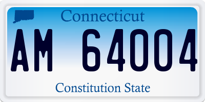CT license plate AM64004