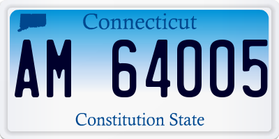 CT license plate AM64005